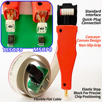 1PCS TSSOP8/MSOP8/Mini MSOP8 Chip Download Burn Write Probe Elastic Block Burn Needle  Car Instrument Program Connection Cable