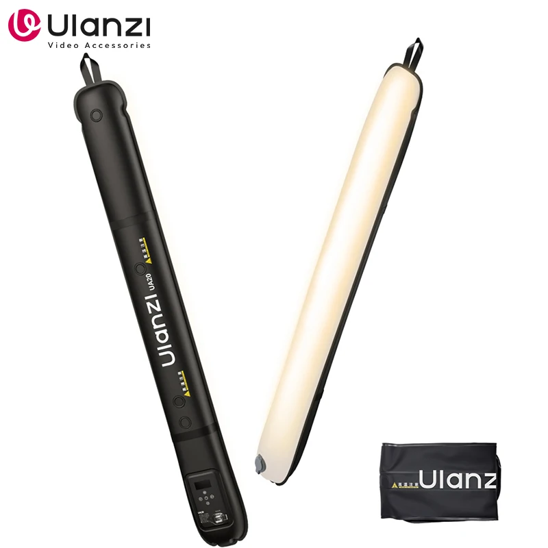 Ulanzi UA20 20W tubo dell\'aria gonfiabile luce 2700K-6500K bacchetta luminosa bicolore bastone tascabile con supporto magnetico per lo streaming live