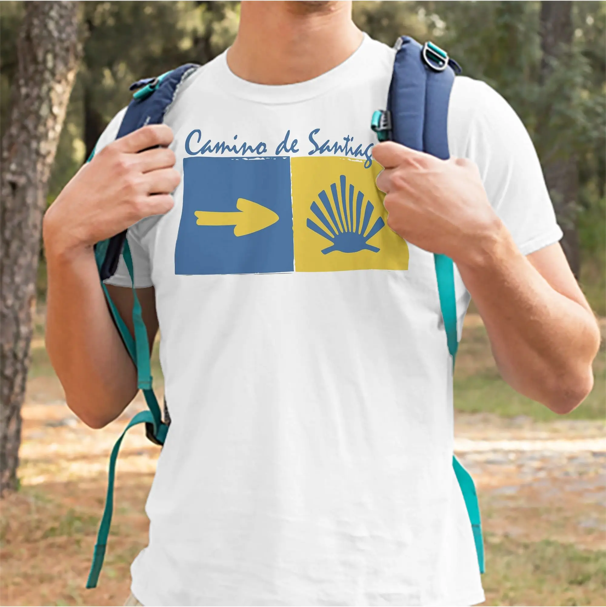 Men Women T-Shirts Camino de Santiago Buen Camino Tees Spain Pilgrimmage,The Way Cotton T Shirt Round Collar Clothing Gift Idea