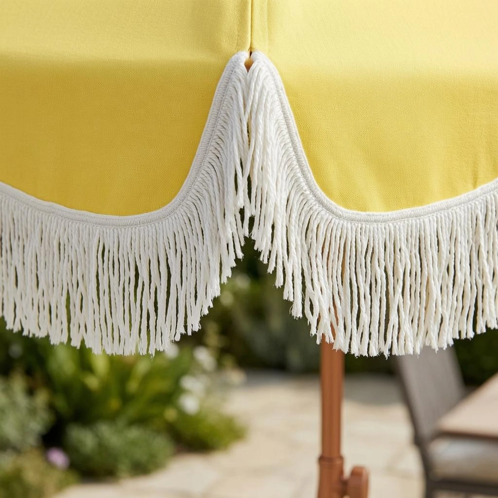 Fringed Sun Umbrella Pointed B - Outdoor Furniture Umbrella 评论和价格