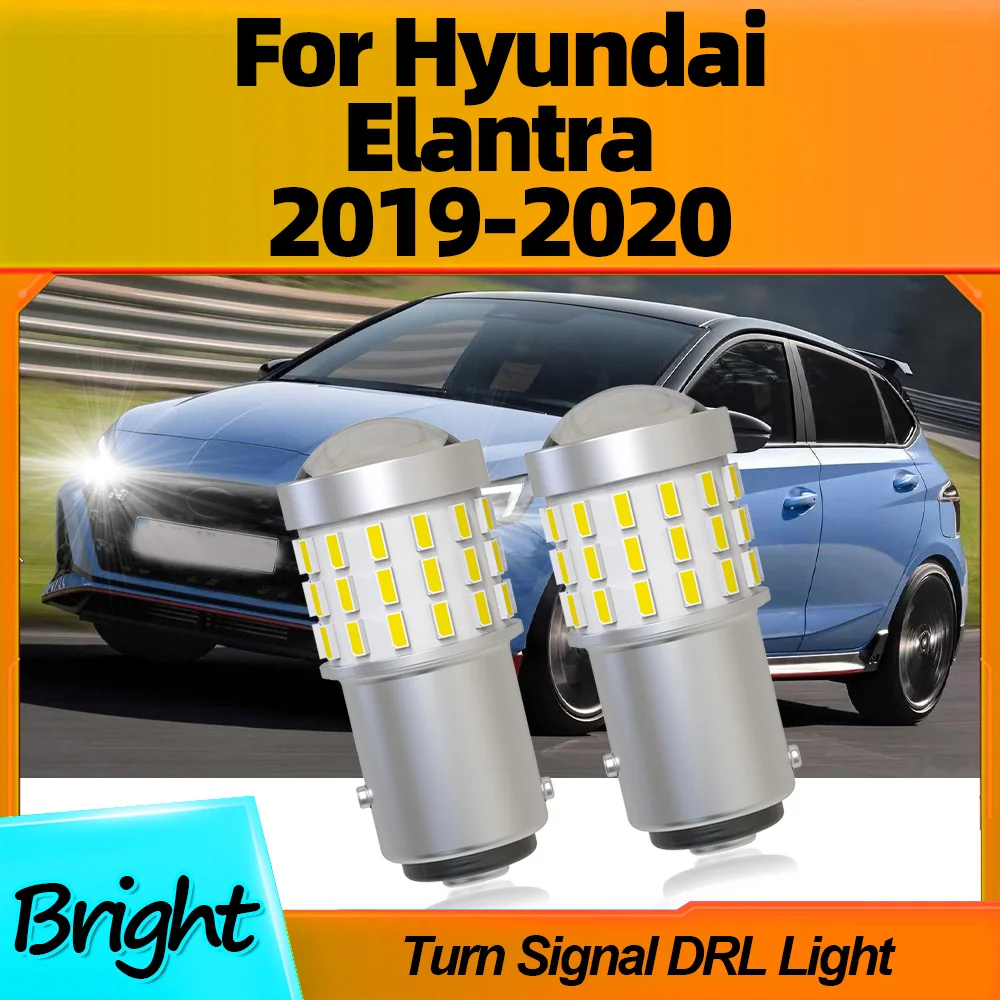 

2Pcs LED Car Lamps 1157 P21/5W BAY15D Daytime Running Light White 6000K 12V Auto Bulbs 360LM For Hyundai Elantra 2019 2020