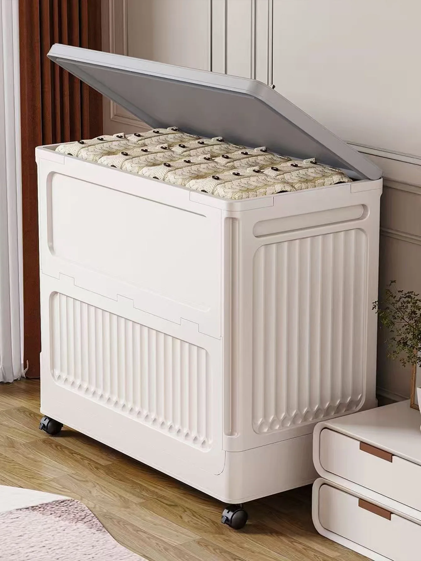 

Thickened and non installation baby wardrobe baby storage cabinet home snack organizer clothing storage box children's wardr