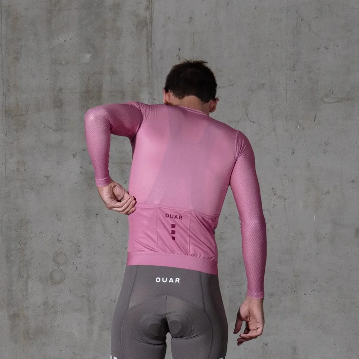 OUAR برو صالح النعناع المغبر والغبار الكرز الهوائية جيرسي طويلة الأكمام للرجال ، ملابس ركوب الدراجات تنفس #6