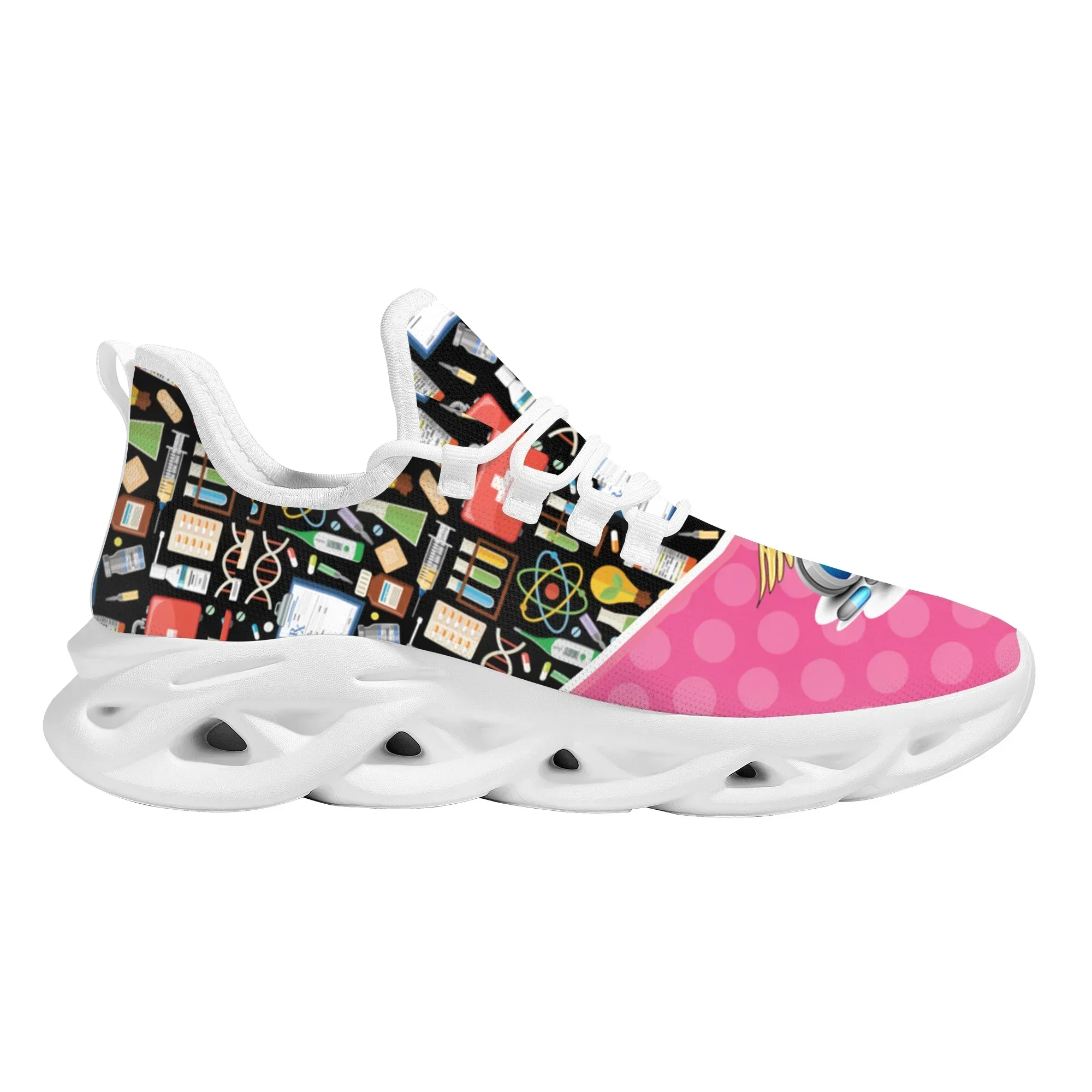 Medical Hospital Surgical Supplies Design Sneakers Breathable Lightweight Lace Up Vulcanized Shoes Street Flat Shoes - view 4