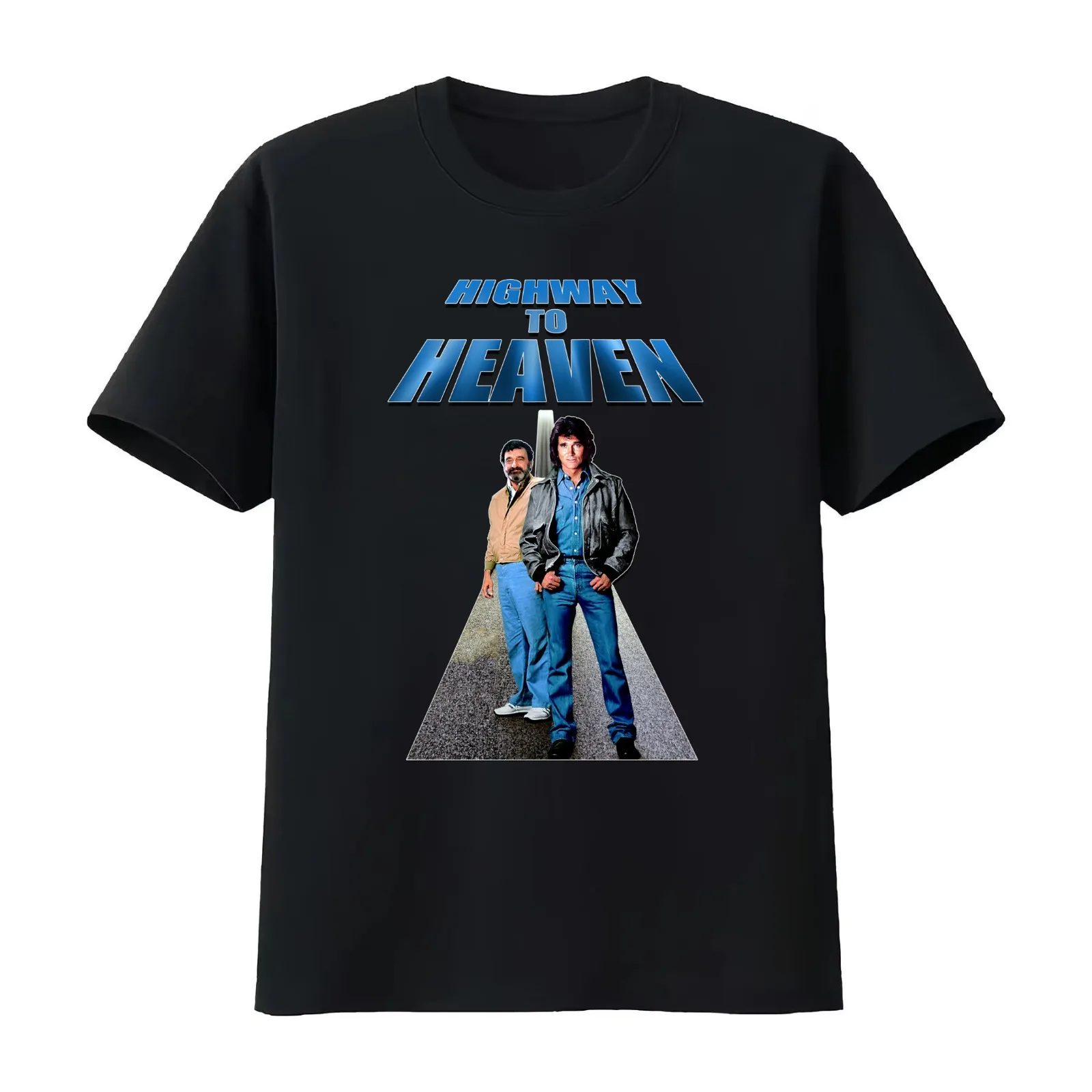 Retro 80s Jonathan Smith Highway to Heaven Tribute T-Shirt Summer Casual Cotton Tee Oversized Streetwear Tops 100% Cotton