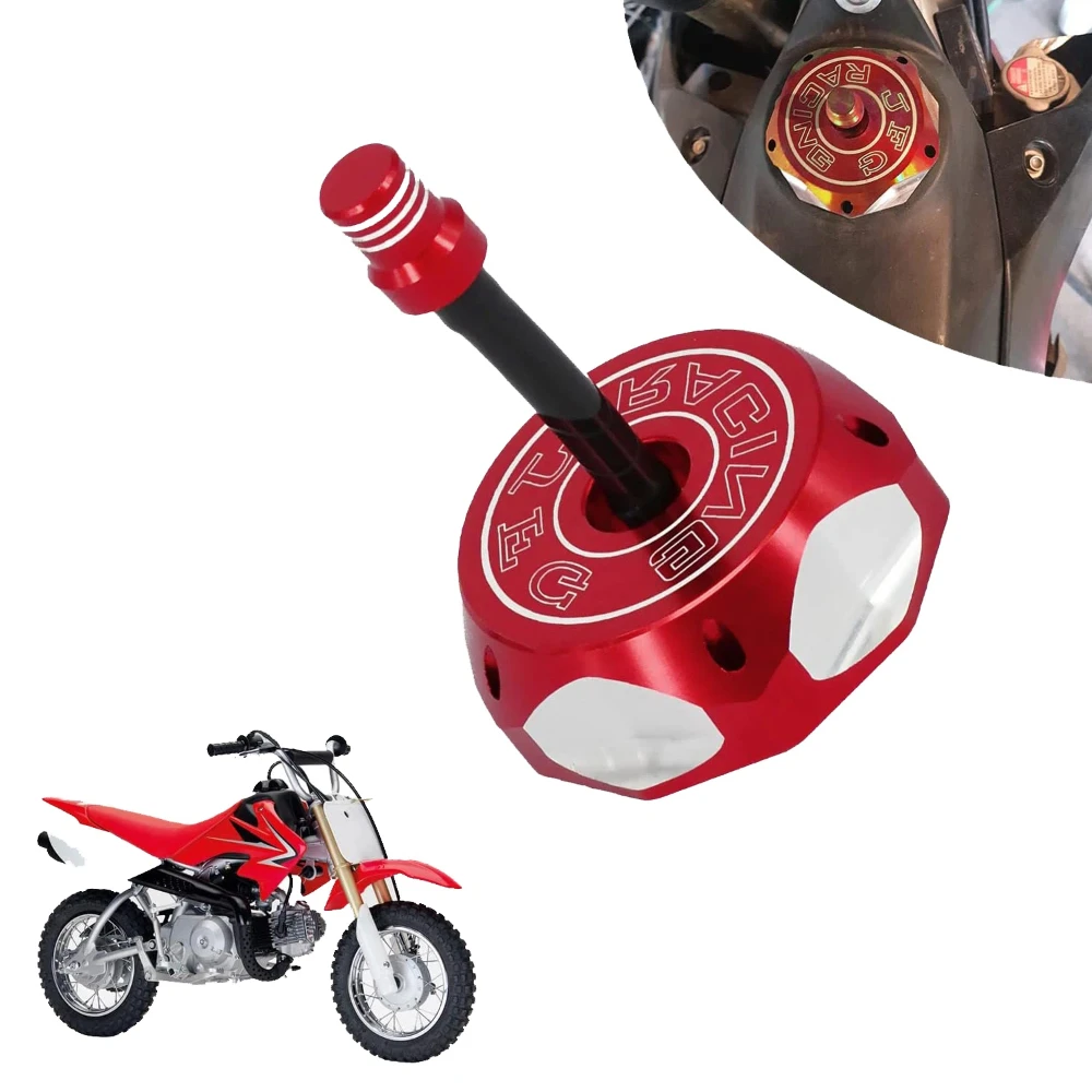 Tapa de Tanque de Combustible con Válvula de Respiración Universal CNC para Honda CRF CR XR 50cc-150cc RM KX KLX TTR SSR, Repuestos para Motocicletas