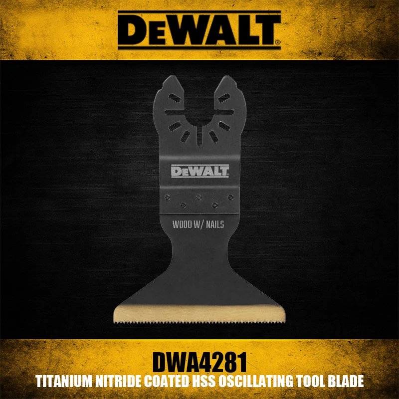 

DEWALT DWA4281 Осциллирующий инструмент из быстрорежущей стали с нитридом титана, лезвие, аксессуары для инструментов, прецизионные резки и длительный срок службы