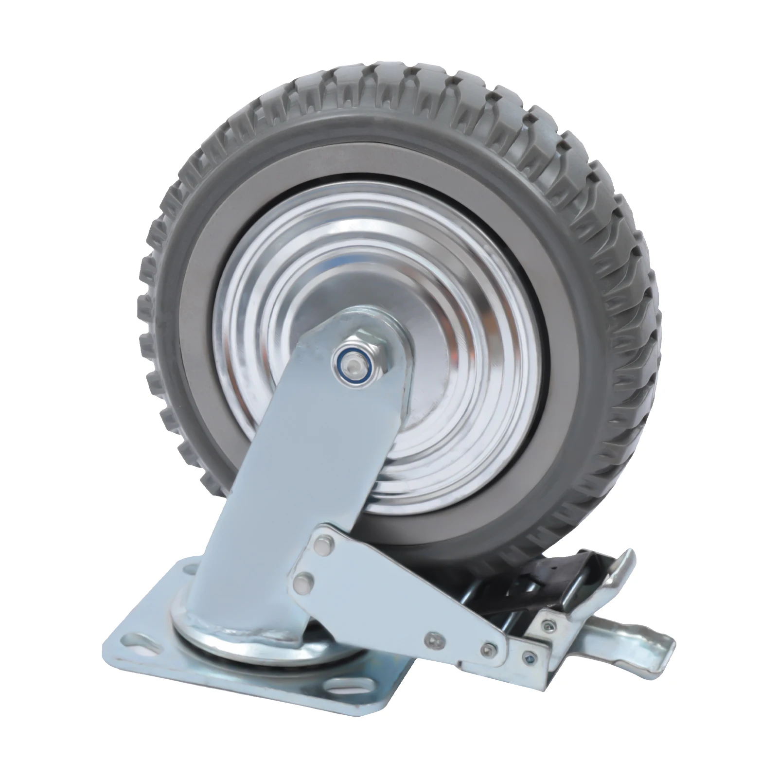 8 Inch Solid Caster Wheels Casters Heavy Duty Anti-Skid Wheels