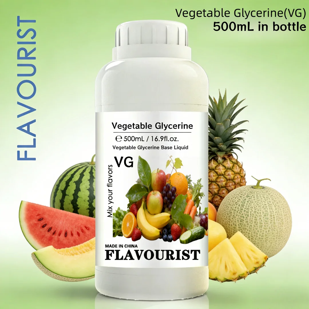 FLAVOURIST 500mL VG PG E Base Líquida Mixta de Propilenglicol y Glicerina Vegetal 50/50 70/30, 500mL en Botella