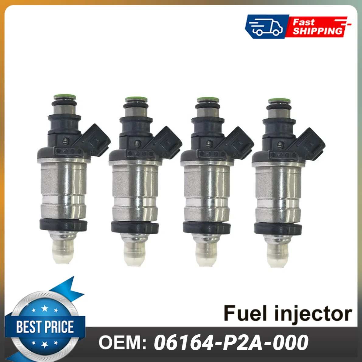 

4PCS OEM Fuel Injector for 1997 1998 Honda CR-V CRV 2.0L 06164-P2A-000 I4