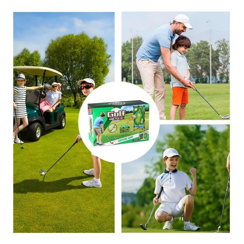 Sticky Golf Double Sided Golf Mat Golf Chipping Game 2-in-1 Dart Practice Mats Indoor Outdoor Games Golf Game Set For Children