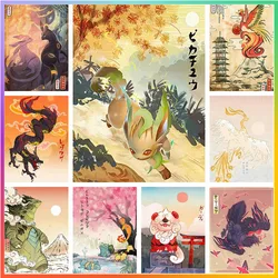 Pokemon Peripherals Pikachu Gyarados Squirtle Charmer Anime Mosaic Diamond Painting Embroidery Pictures Set House Decor 5D DIY