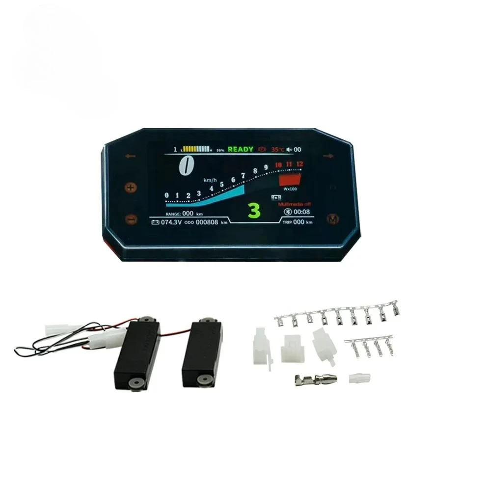 SiAECOSYS New Arrival 5inch LCD SCJ5066-1 Speedometer CAN and One-Line Version for    Motorcycle Adjus   Display