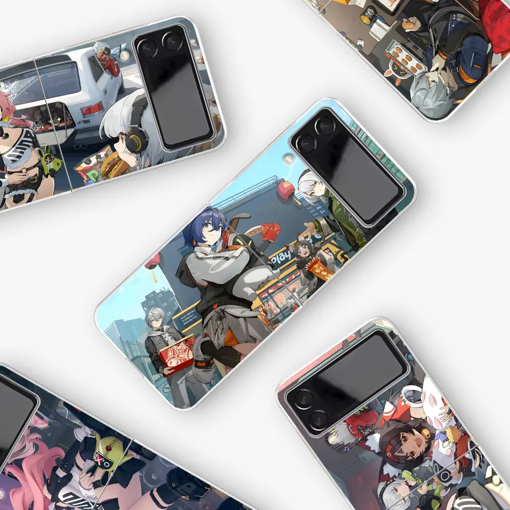 Mobile Phone Case for Samsung Galaxy Z Flip 4 3 5G Transparent TPU Cover Zflip4 Zflip3 Folding Coque Flip4 Nicole Demara ZZZ