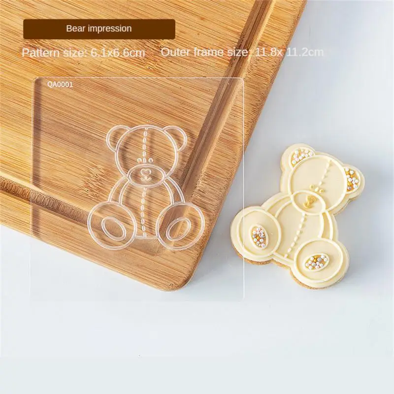 Acrylic Cake Cutter Cookie Mold Cake Decoration Tool Princess Happy Birthday Cookie Press Stamp Embosser Fondant Sugar Craft