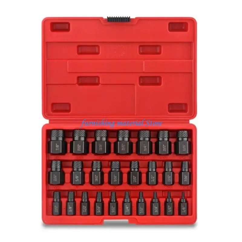 

Y5GD Screw Extractor Drill Set Head Multi-Spline Bolt Set Slip Teeth Damaged Broken Bolt Remover Repair Demolish Tools