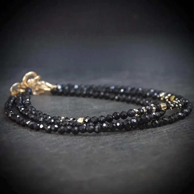 Black Spinel  Spiritual  Healing Stone Bracelet