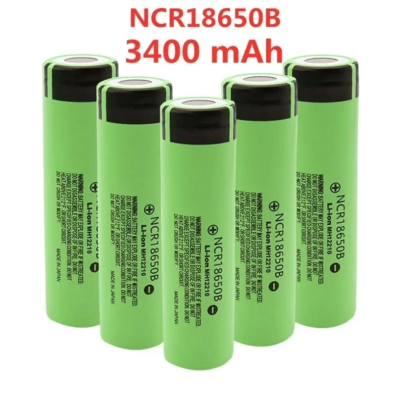 

New Original NCR18650B 3.7V 3400 mah 18650 Lithium Rechargeable Battery For Flashlight batteries