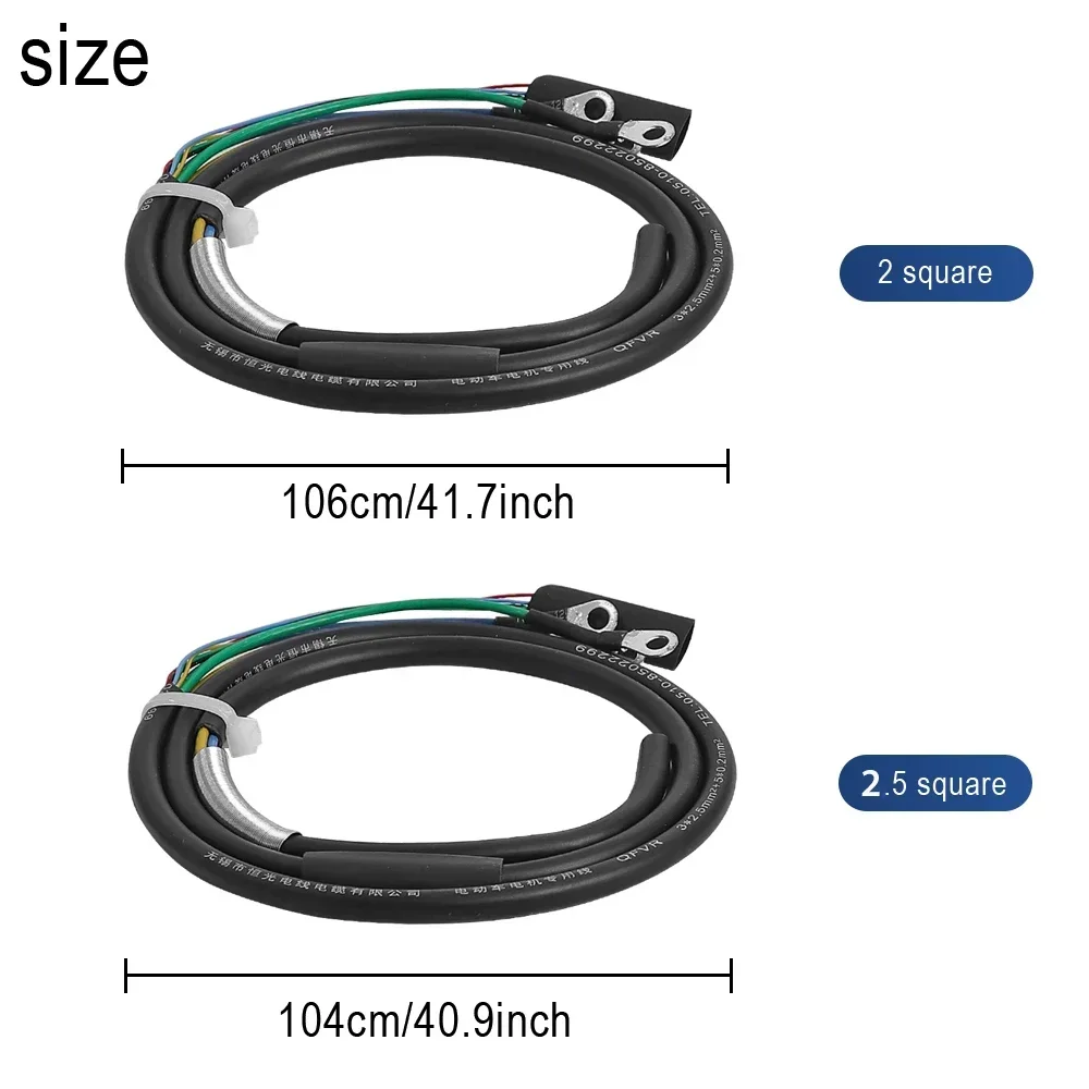 Motor Cable Brushless DC Motor Hall+Phase Wire Pure Copper Hall Sensor Wire for Electric Bicycle Part Motor Cable 2mm²/2.5mm² image 5