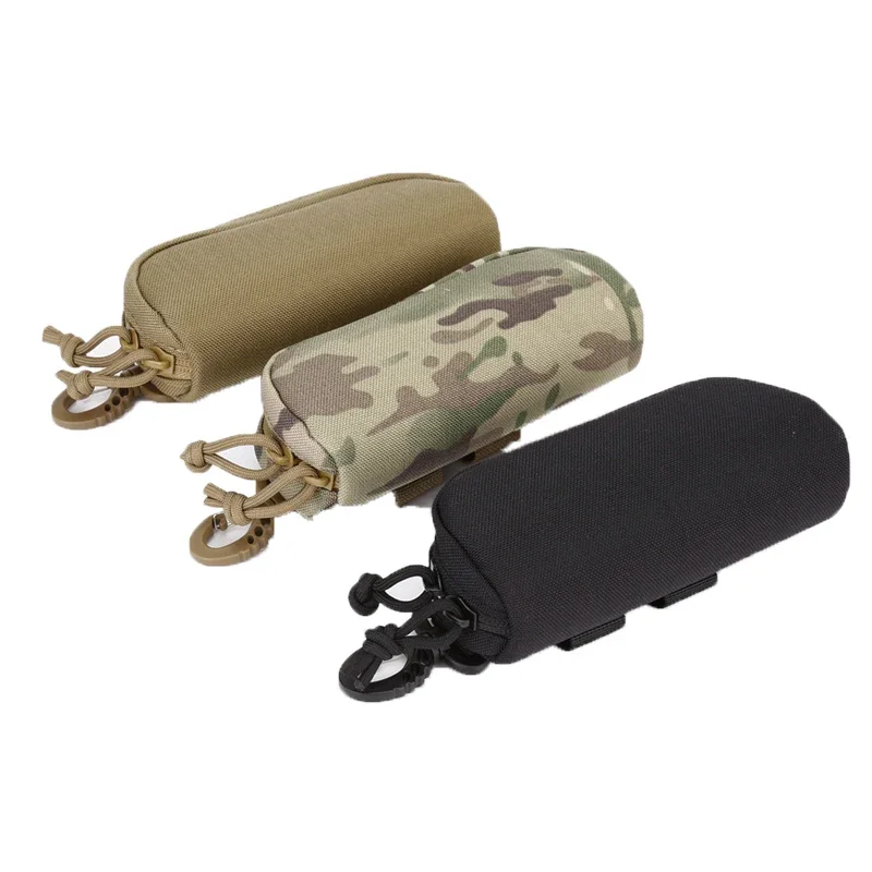 Caja de almacenamiento de gafas de sol portátil EVA, Protector de camuflaje táctico Molle, estuche para gafas, bolsa de accesorios EDC, bolsas para exteriores