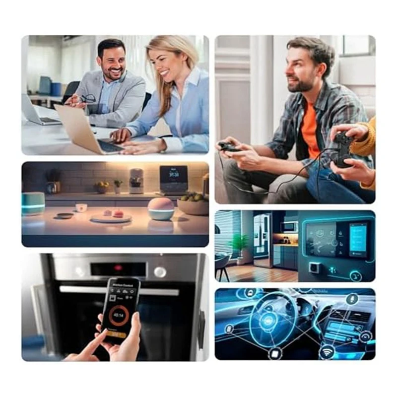 60Pcs NFC Stickers NFC Tag Chip Rewritable NFC Tag Compatible NFC Enabled Mobile Devices Easy To Use White