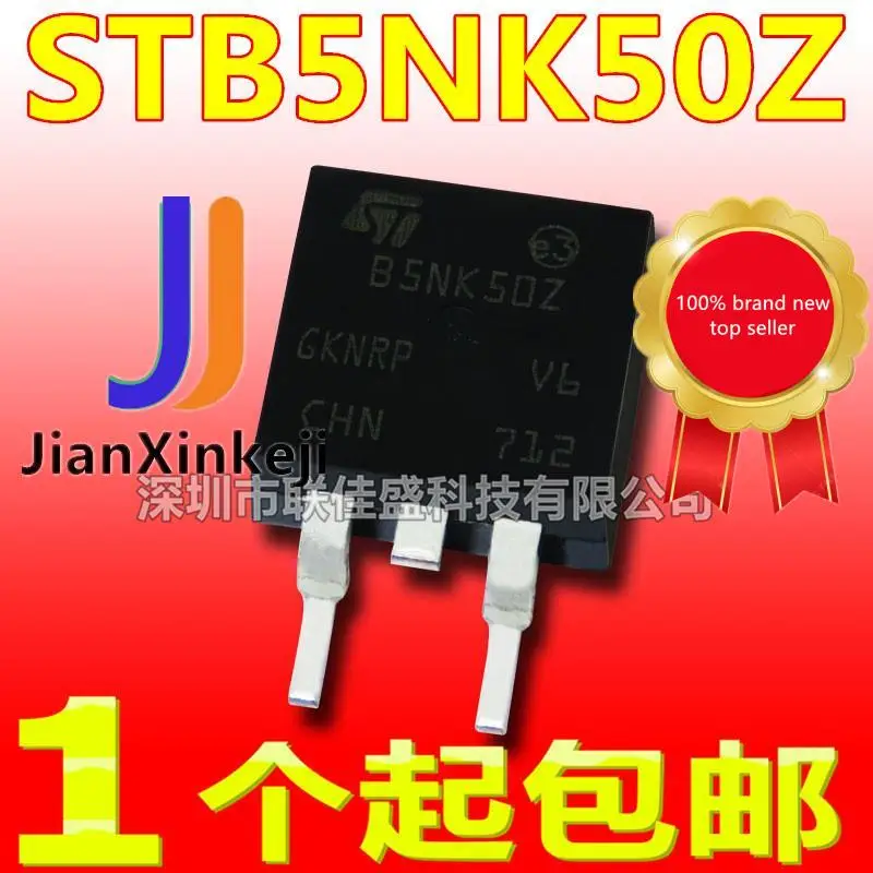 STB5NK50Z, B5NK50Z, B5NK50Z, 5.5A/100% V, n-channel, TO263 MOS, 10 piezas, 500 original, nuevo, en stock