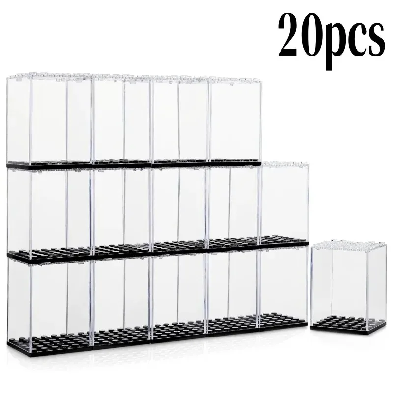 Compatible with Lego doll window, transparent dust-proof shelves are used to store and display building blocks and storage boxes - view 2