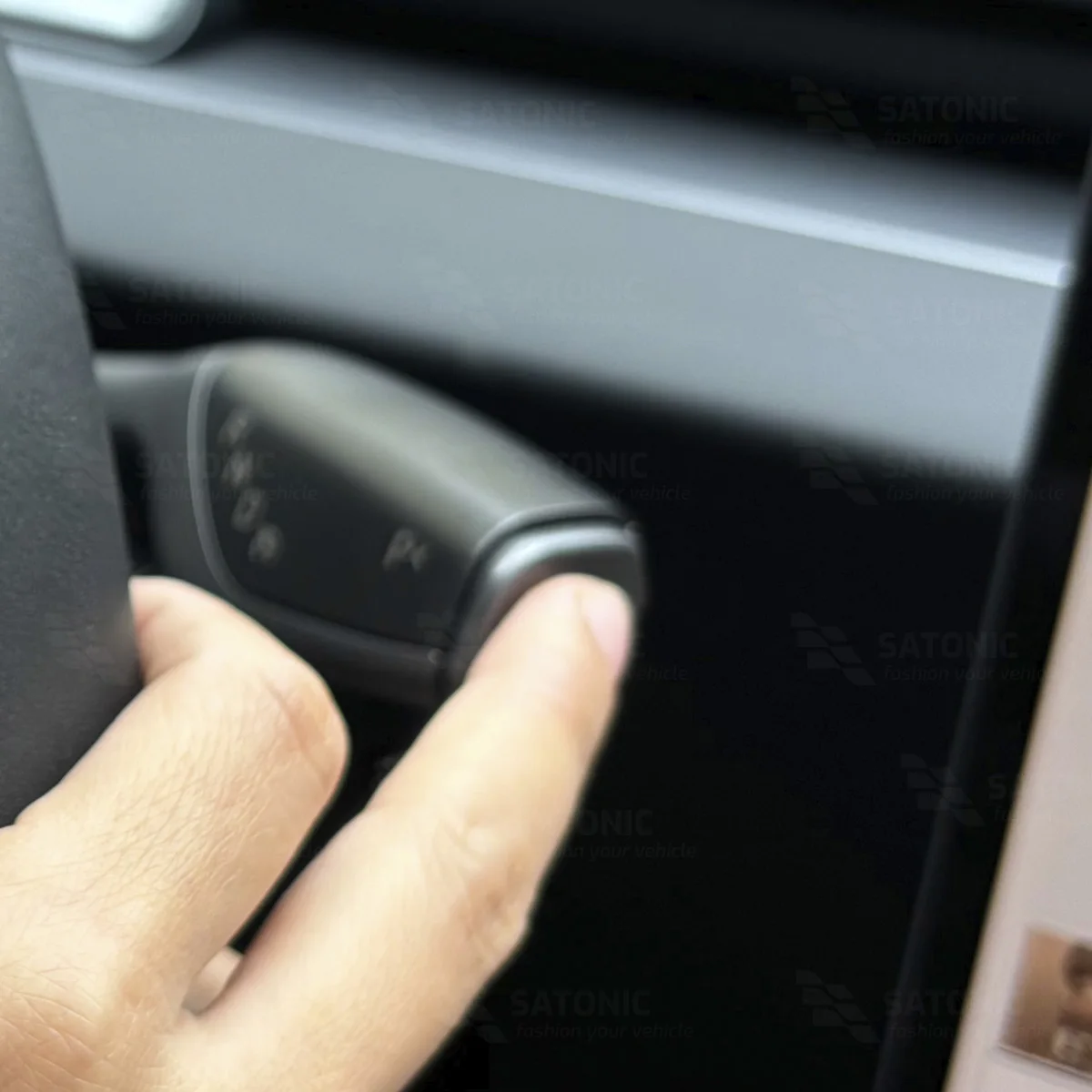 Tuas Persneling SATONIC V2 untuk Tesla Model 3 Highland 2024 |   D R P Autopilot Mudah Dipasang