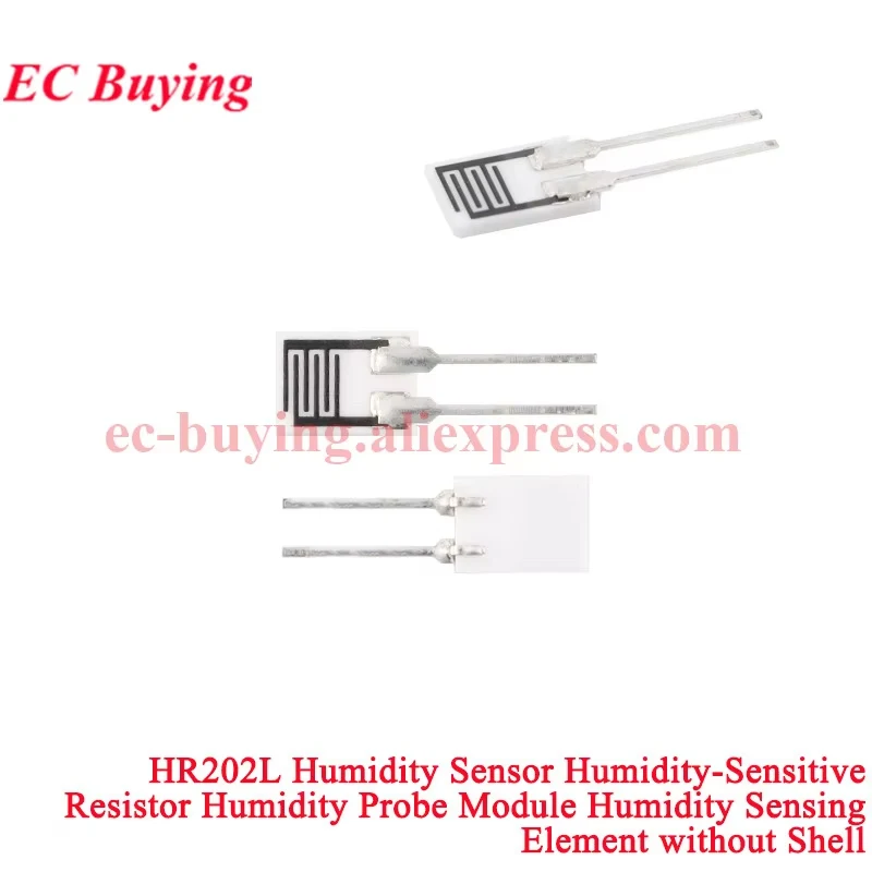 1-20Pcs HR202 Humidity Sensor HR202L HR31 CJ-HR31 CJ-HR31D Humidity Sensitive Resistor Module Hygrometer Element with Shell