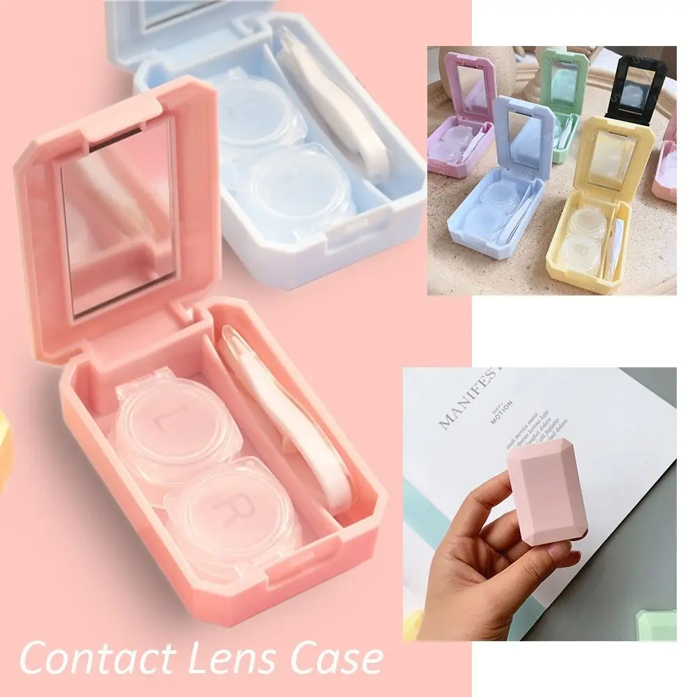 

New Mini Contact Lens Case Cute Push up Contact Lens Holder Protable Simple Travel Case Box for Contact Lens