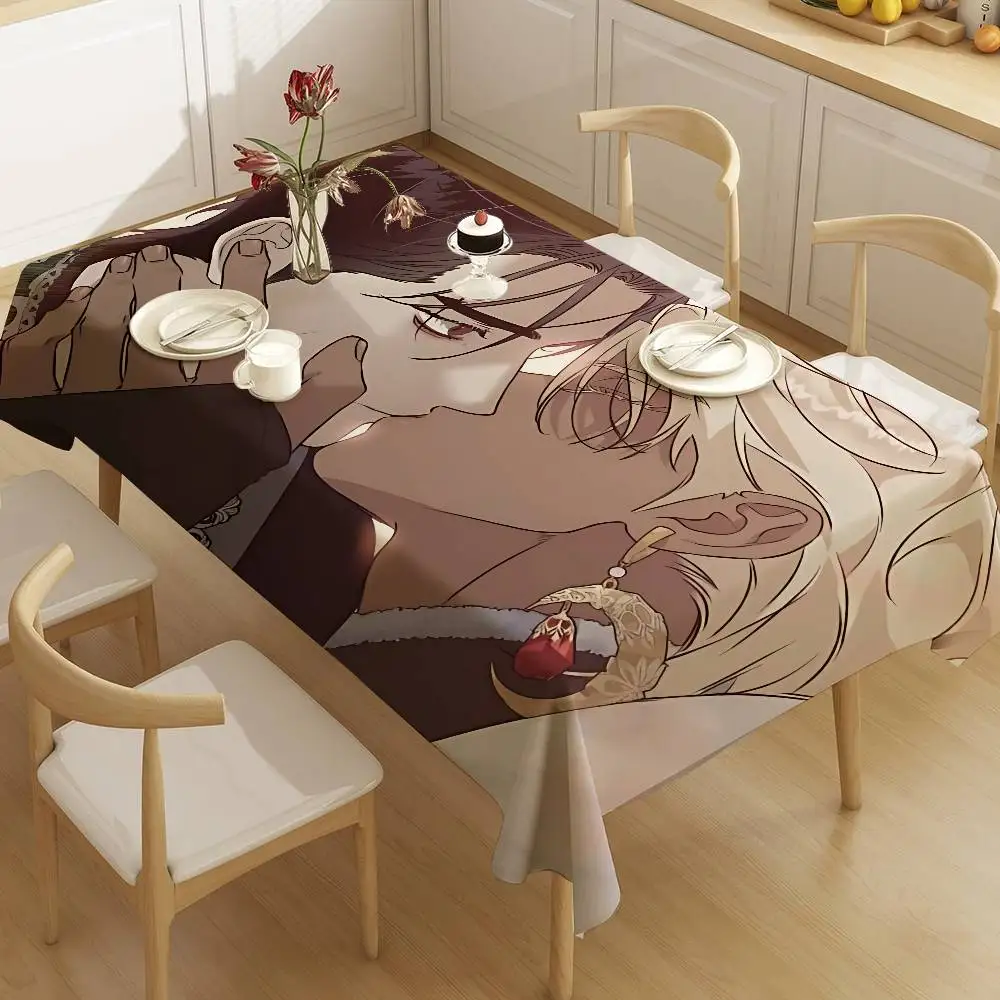 Brothers without a tomorrow bl Anime Home Tablecloths Dining Decoration And Rectangular Table Accessories Waterproof Cloth