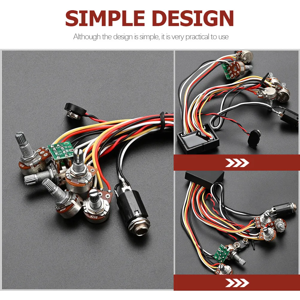 Reliable Active Guitar Bass Circuit with Perfect Workmanship Easy Installation Removal Enhances Bass Response Guitar Tone