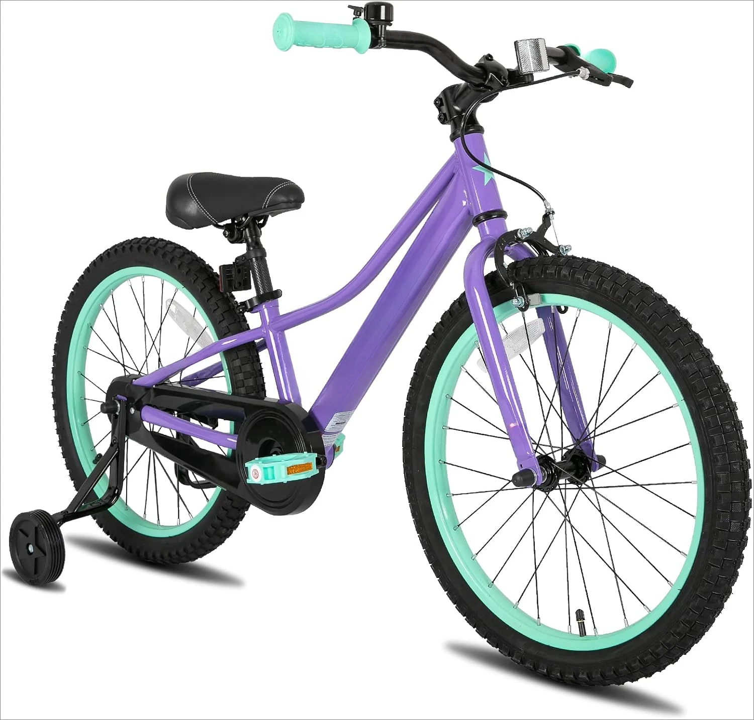 NEO Kids Bike for Ages 5-9 Years Old Boys & Girls, 20 Inch Kids Mountain Bicycle with Training Wheels & Handbrake & Kickstand