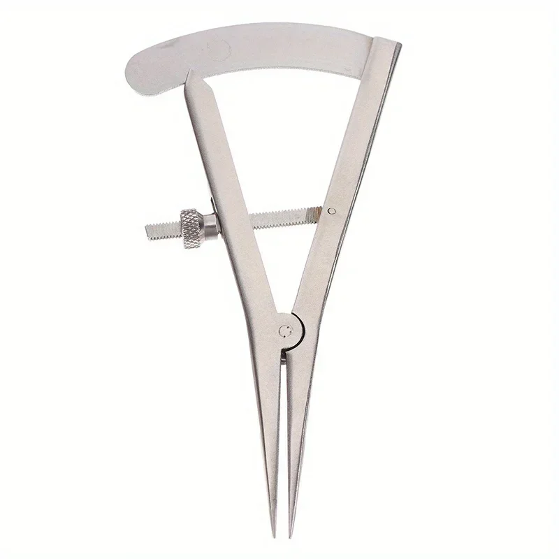 1Pc ステンレス鋼スケール付きミニ間隔ゲージ Diy 手作り革金属キャリパー調整可能なエッジャー楽器