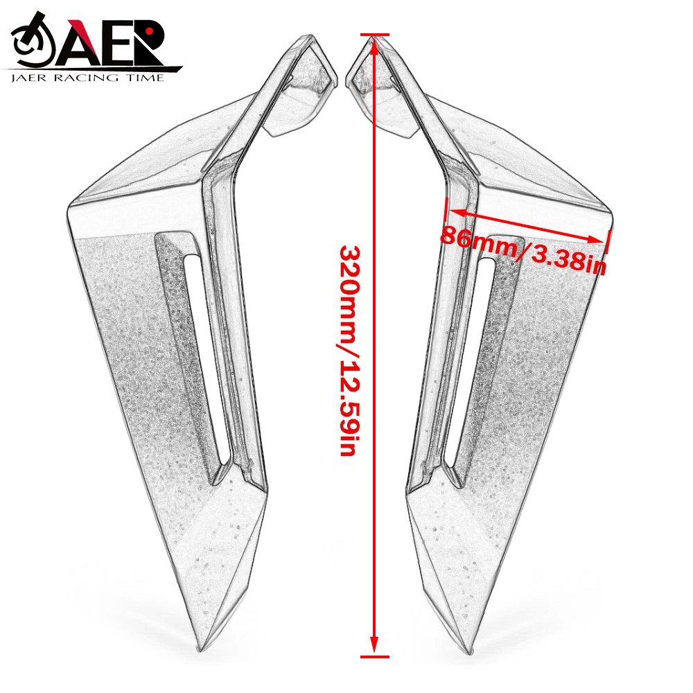Motorcycle Side Wind Deflector Windscreen Windshield for Honda Forza750 Forza 750 2021 2022