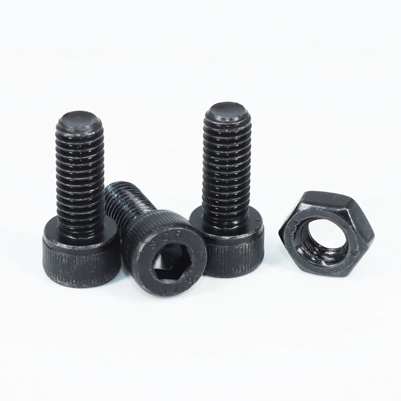 2500p schwarzer Stahl-Innensechskant-Rundkopfschrauben-Set M2 M3 M4 M5 M6 Güteklasse 12.9 DIN912 Inbus-Schrauben Muttern Unterlegscheiben-Sortiment-Set – Detail 4