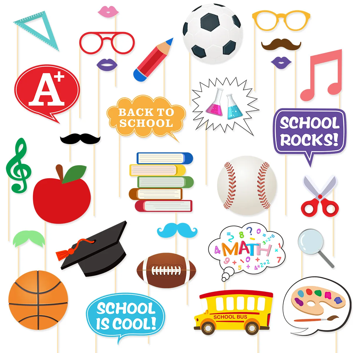 

2025 New School Season Decoration Back To School Student Classroom Party Props Decoration