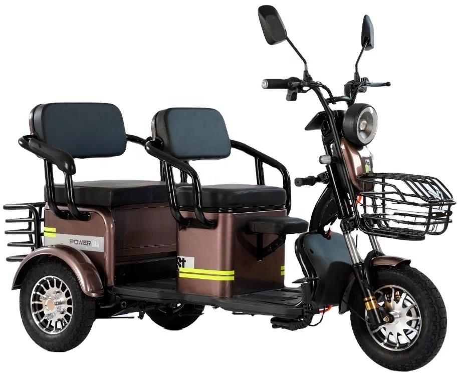 

800W Electric Tricycle Household Small Scooter Three-seat Adjustable Electric Tricycle