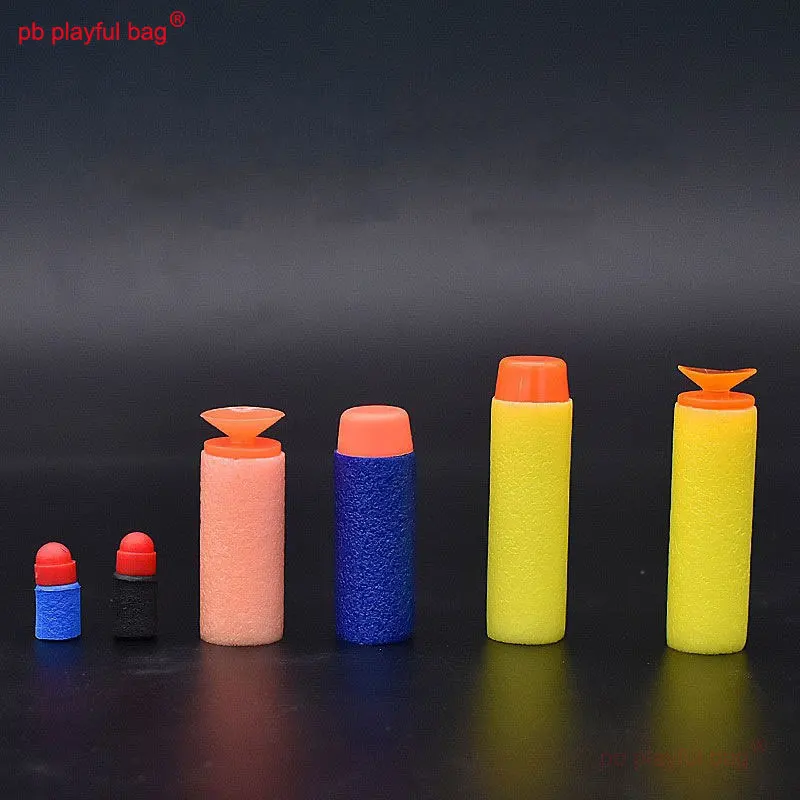 Pb Playful Bag Outdoor Sports 100PCS Soft Bullet Foam Sponge EVA Soft Bullet Toy Accessories Education CS Game Toy Gift QG399