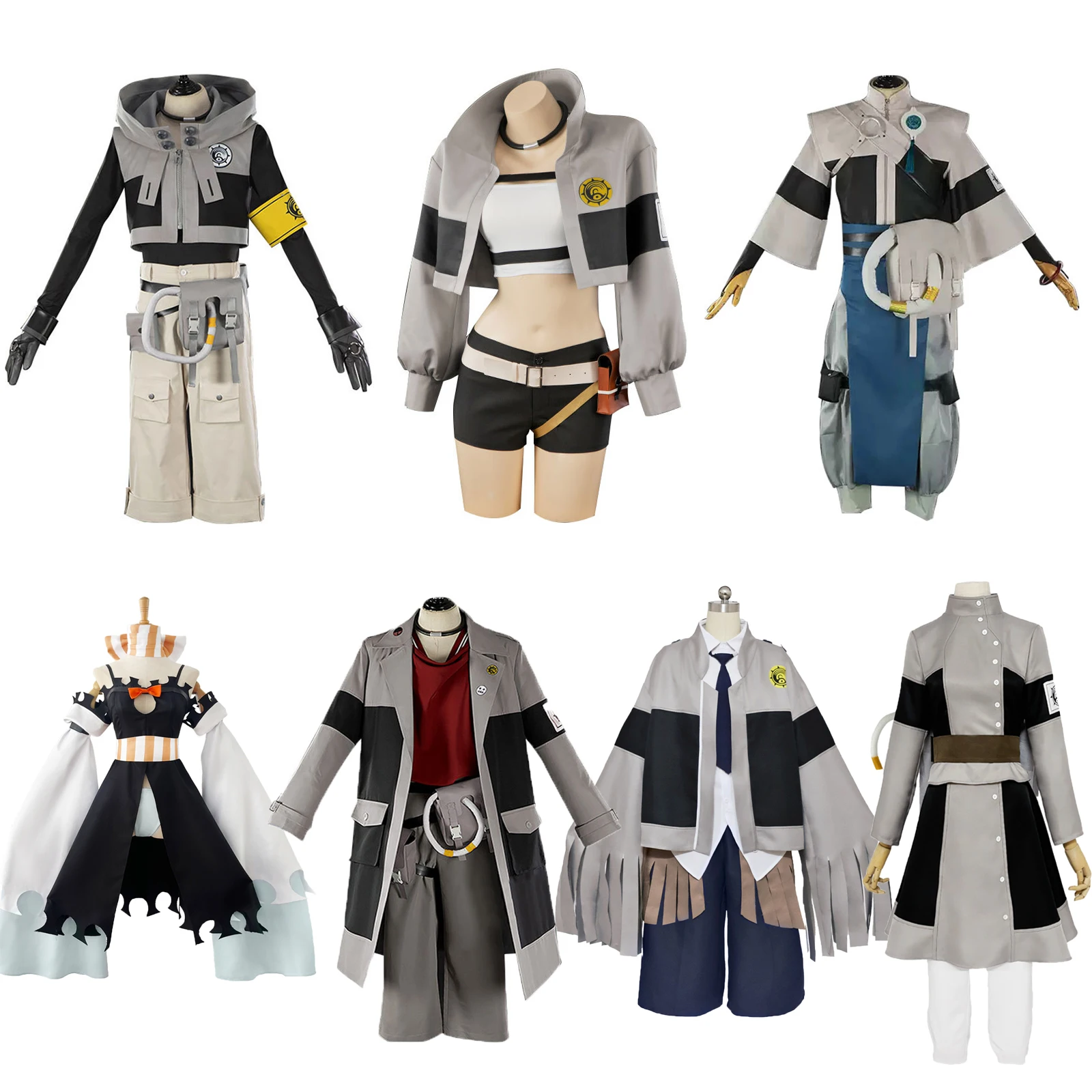 

Zanka Rudo Engine Riyo Ashwaya Amo Tamuji Riyuu the Abyssal Oni Cosplay Costume Adult Women Men Halloween Uniform