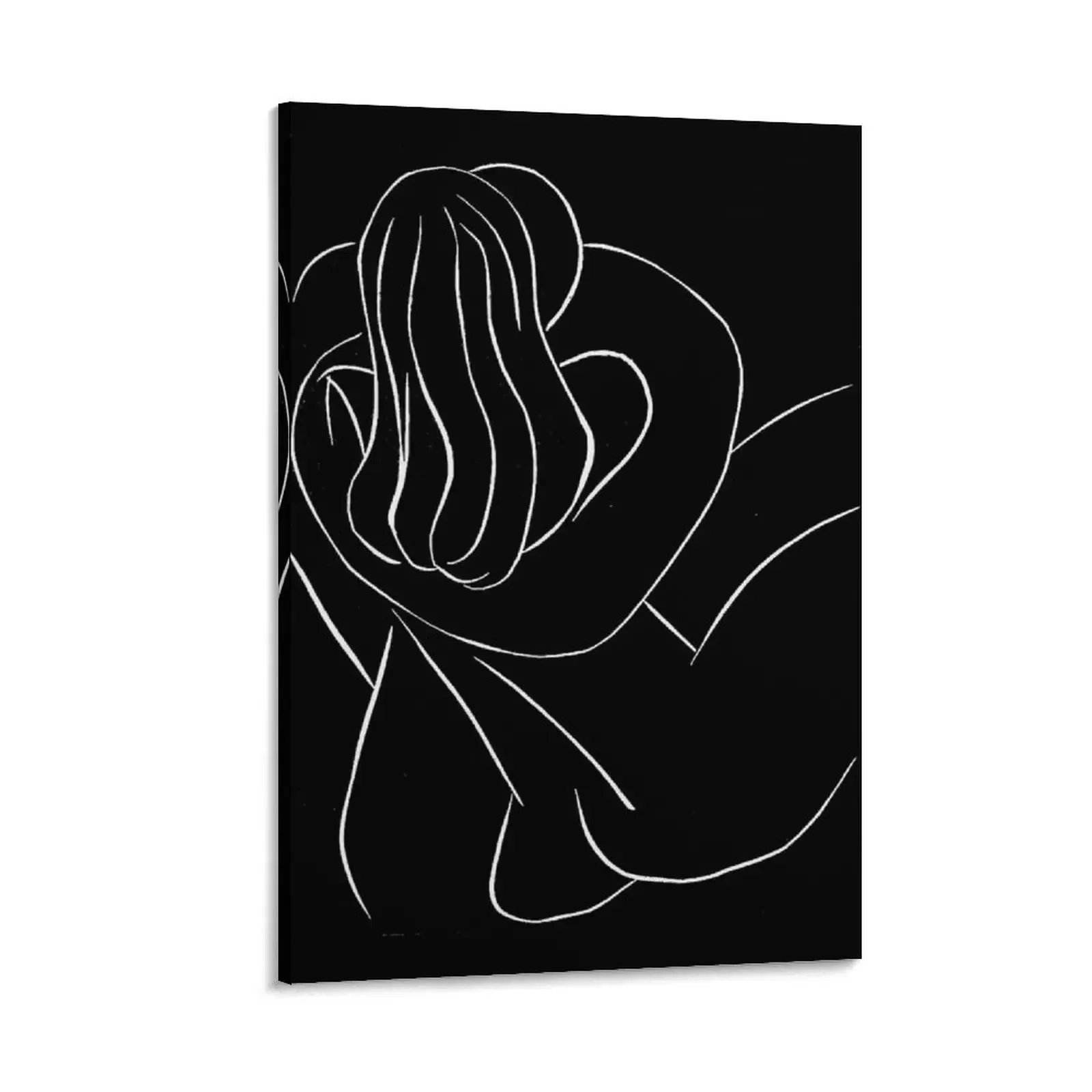 

COUPLE EMBRACING : Vintage Matisse Silhouette Painting Print Canvas Painting fashion wall paintings anime decoration