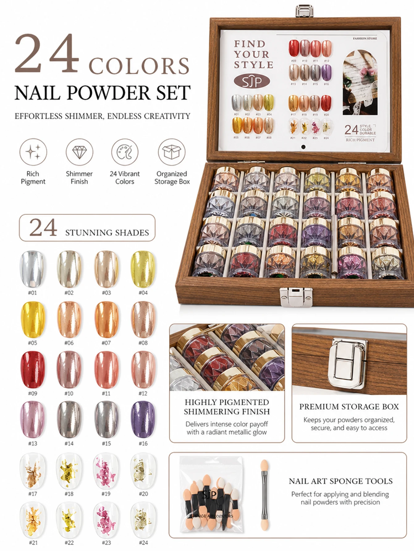24-color-retro-earth-tone-magic-mirror-nail-powder-set-includes-a-color-chart-storage-box-and-nail-art-cotton-swabs-it-featur