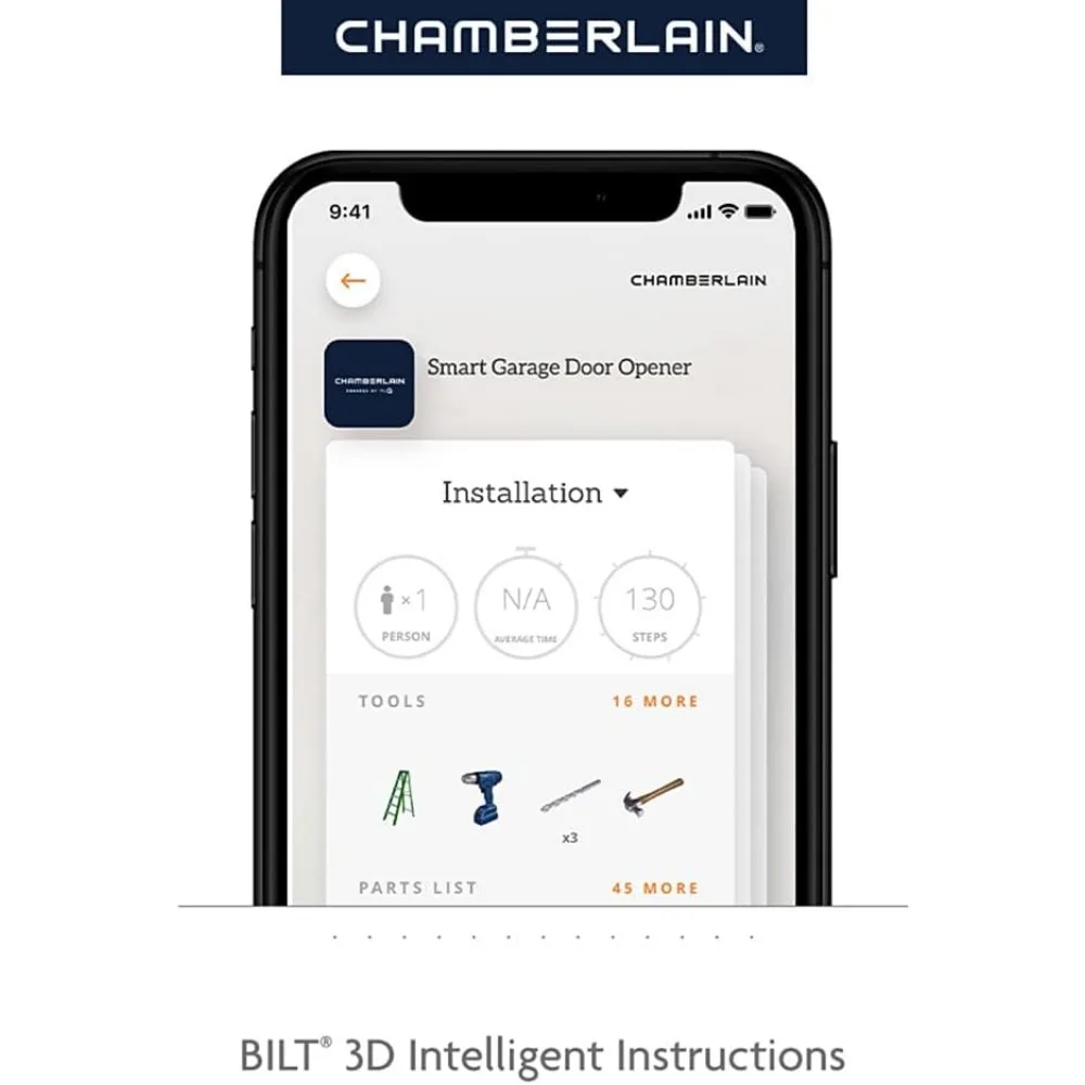 B2401 smart leiser Garagentor öffner mit Riemen antrieb, grau