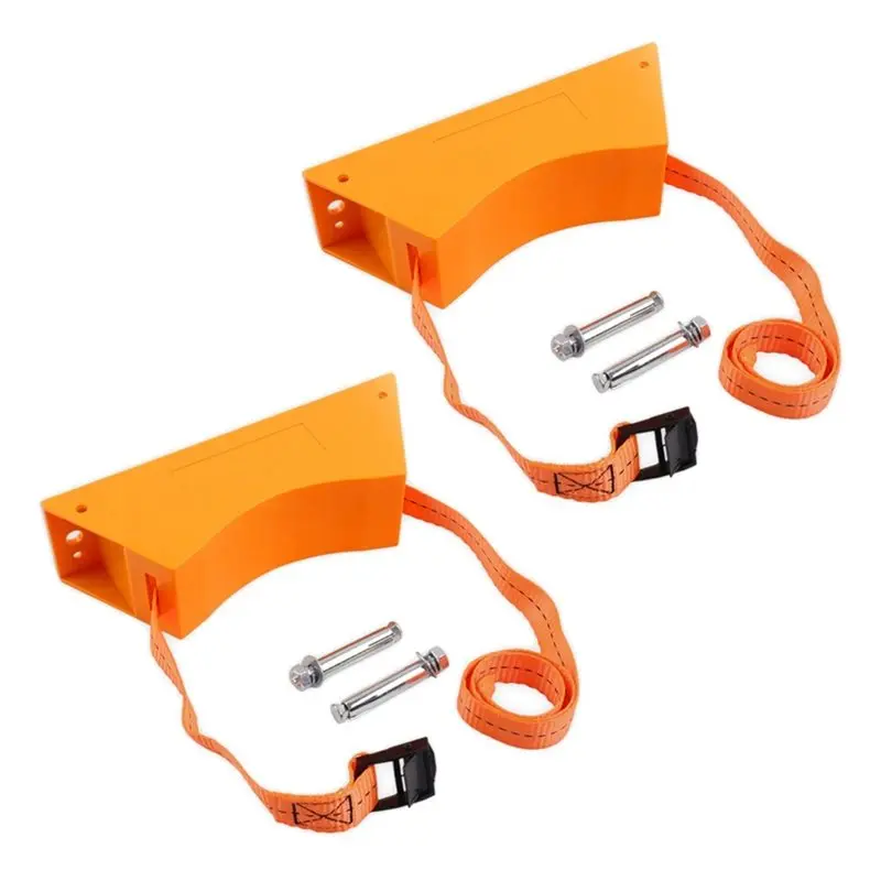 B82B-Gas Cylinder Mounting Bracket 2PCS U-Shaped Wall-Mounted Holder For Oxygen Propane Tanks