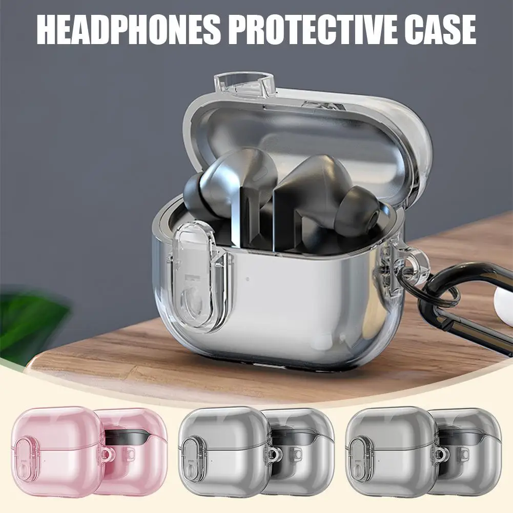 Cover For Samsung Buds 3 Pro Case Transparent Secure Lock Fundas For Samsung Galaxy Buds3 Buzz 3 Pro Cases Sleeve Hook O0Y6