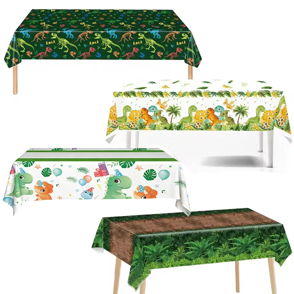 Dinosaur Theme Disposable Tablecloth Birthday Party Decoration Kids Boy Baby Shower Jungle Party Dinosaur Table Cover Supplies