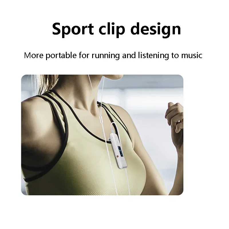 Portable Music Player MP3 Music Walkman USB Read Bluetooth 5.0 HD Recording Sports Lossless HIFI Music Player FM Radio