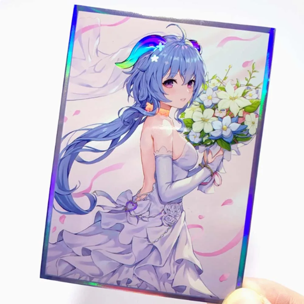 

60PCS 67x92mm Genshin Impact Game GanYu Anime Card Sleeves Board Game Cards Protector Cards Shield for MGT WS Trading Cards