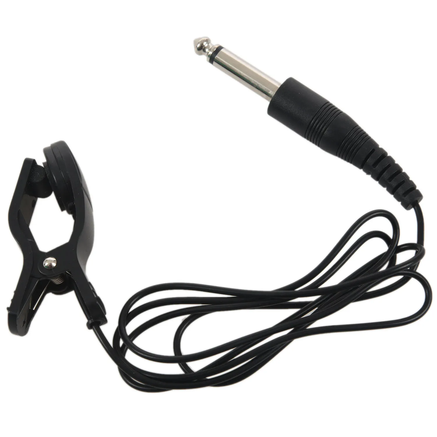 Black Universal Guitar Acoustic Clip On Pickup Piezo Contact Microphone