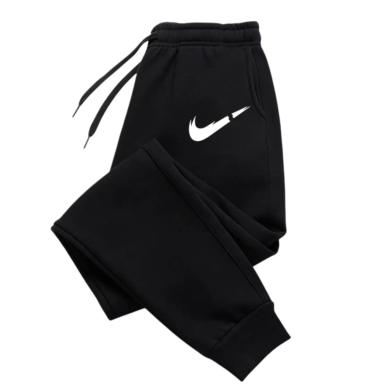 Printed logo pants, men's fashion sport pants, drawstring sport pants, casual loose pants, wholesale sport pants image 2